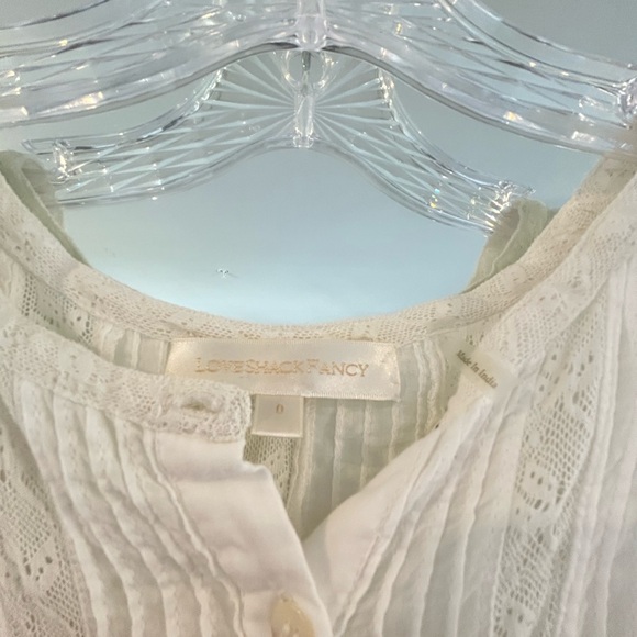 COPY - SPRING SALE ‼️🔔 LoveShackFancy Eyelet White Midi Dress Size 0 - Picture 3 of 5